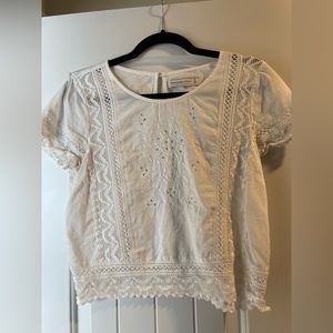 Abercrombie Lace Cropped Shirt